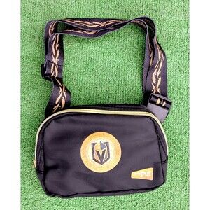 Vegas Golden Knights VGK Logo Crossbody Zipper Adjustable Accessory Bag NWT